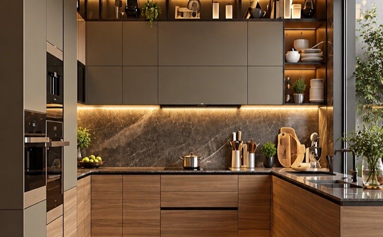 A finished kitchen design
