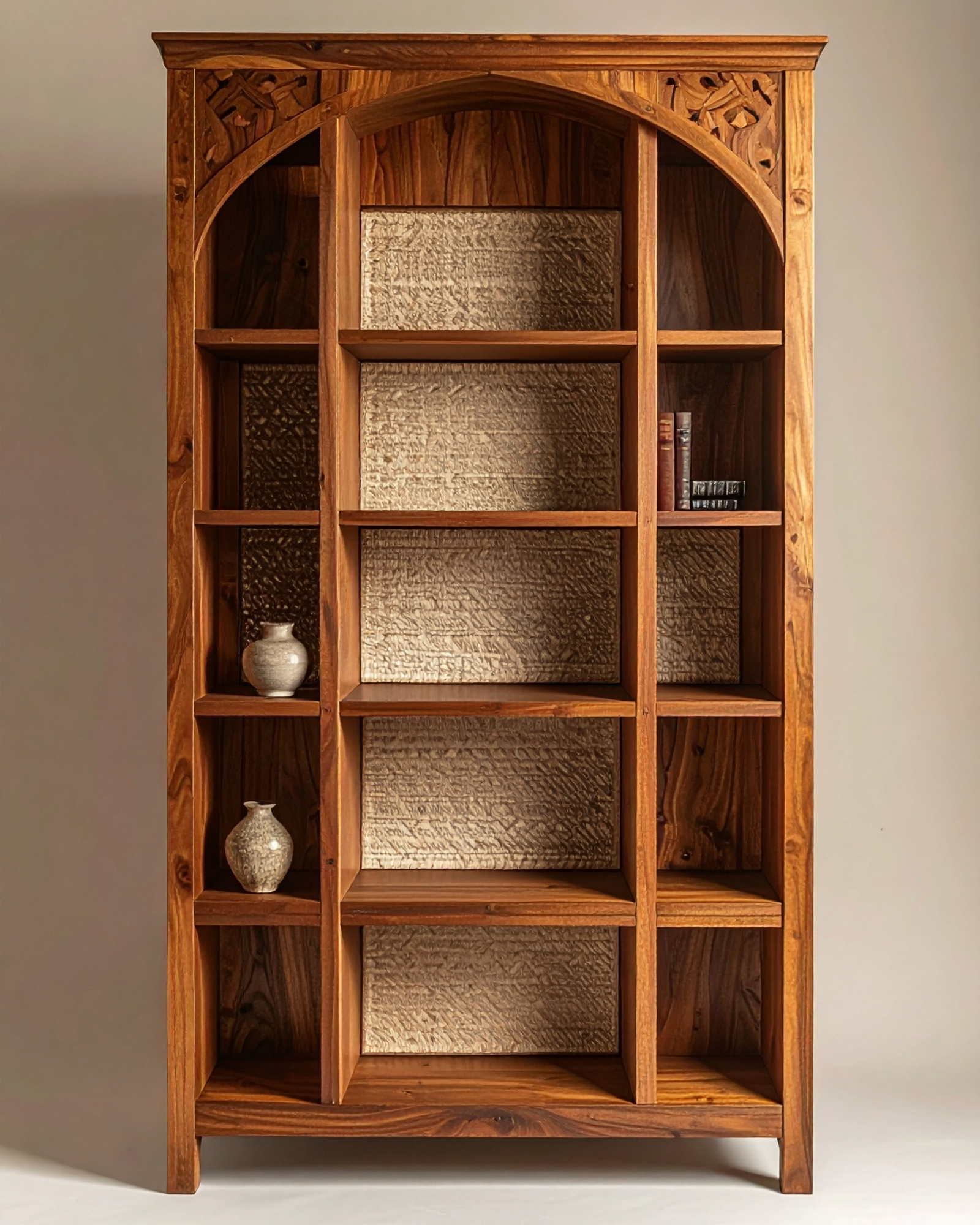 Sheesham Mughal Arch Bookshelf