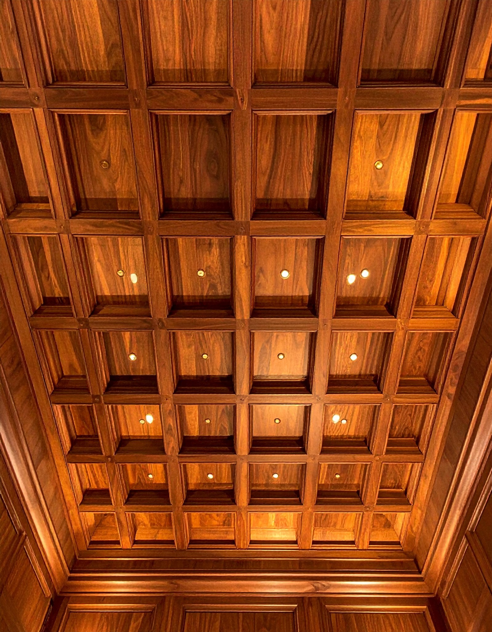 Walnut-Paneled Private Library