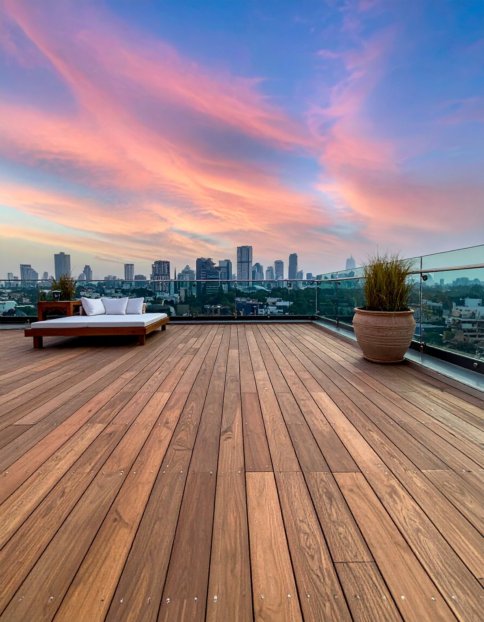 Teak Penthouse Terrace Deck