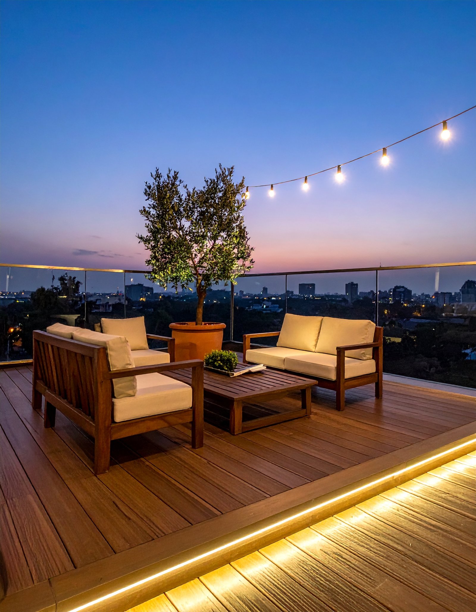 Teak Penthouse Terrace Deck