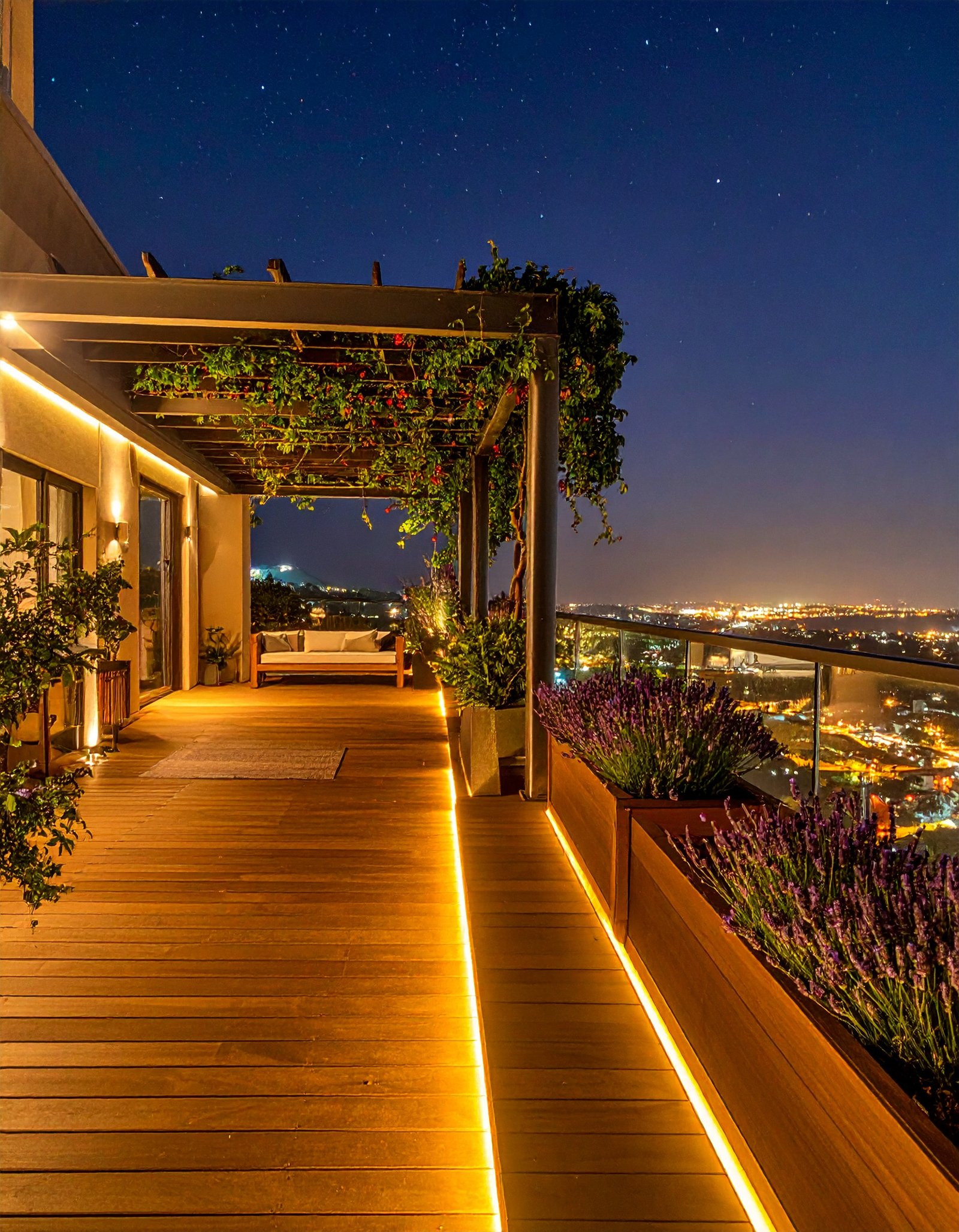 Teak Penthouse Terrace Deck