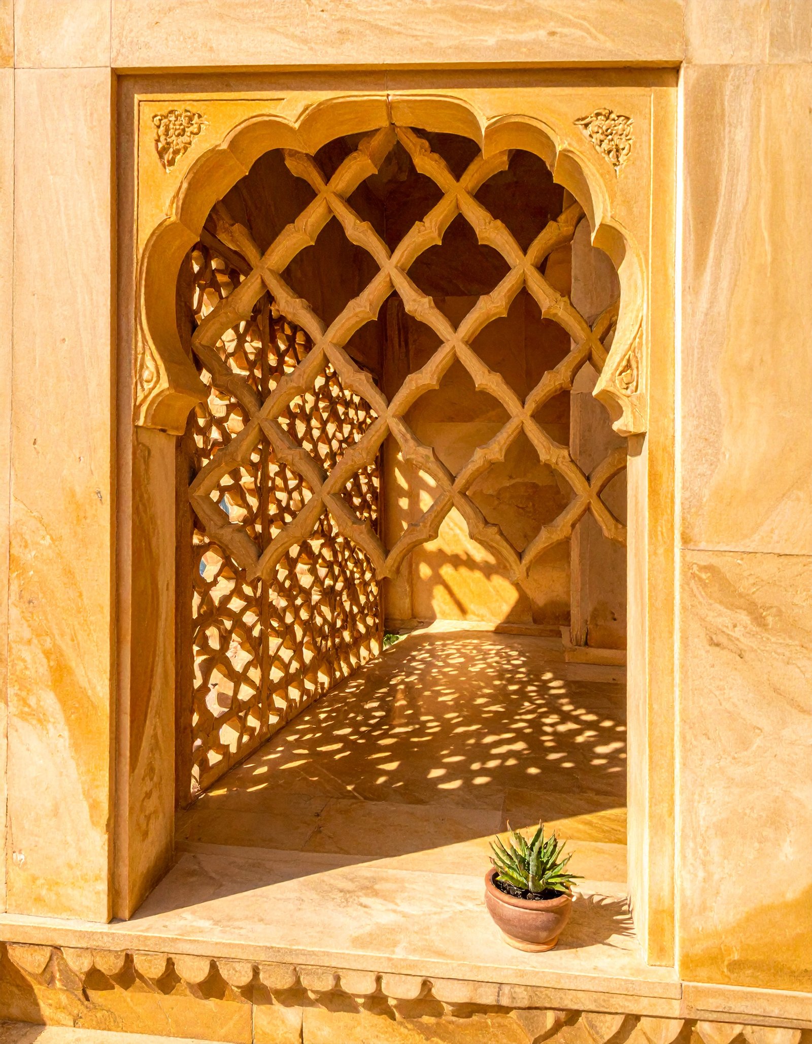 Rajasthani Sandstone Courtyard