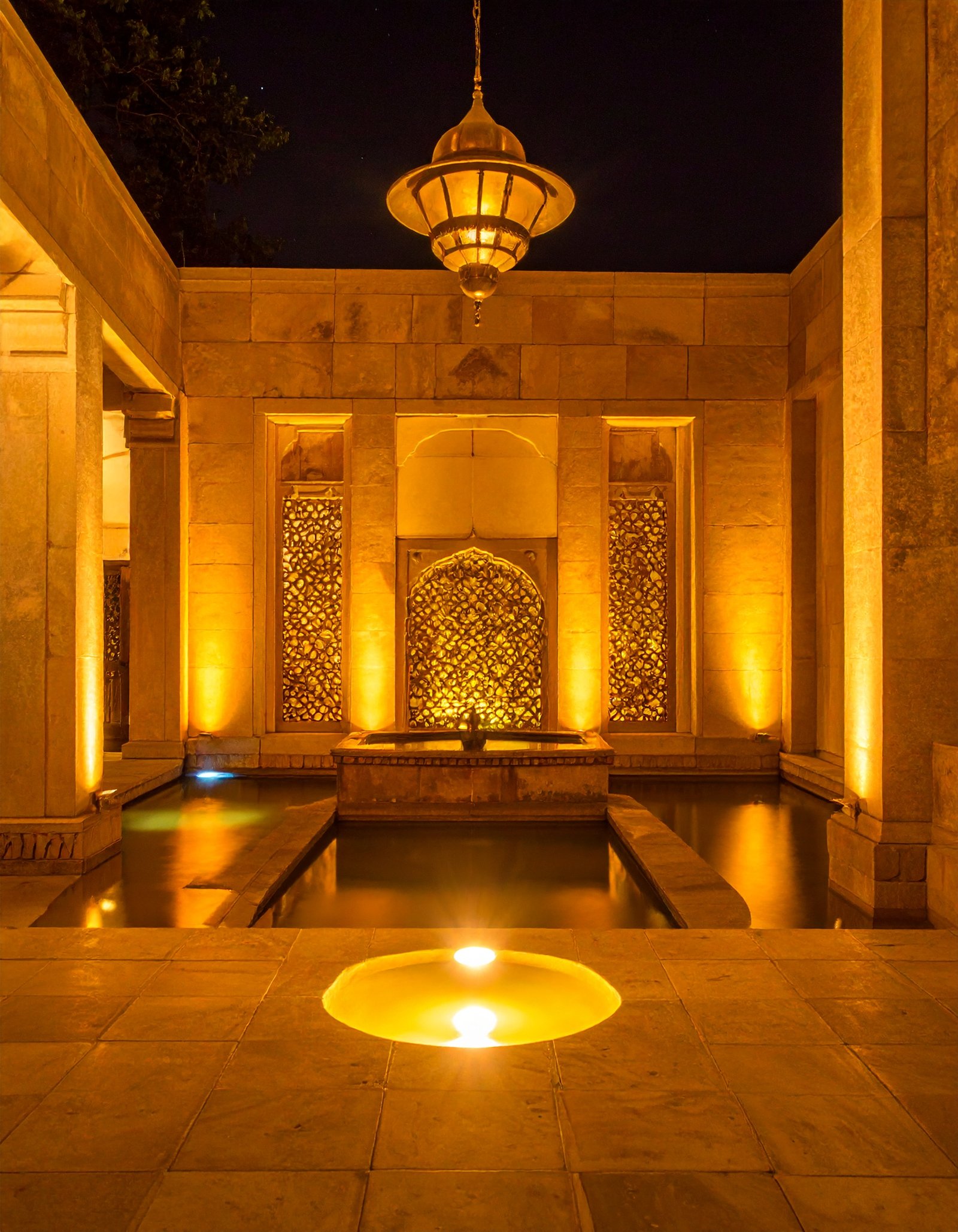 Rajasthani Sandstone Courtyard