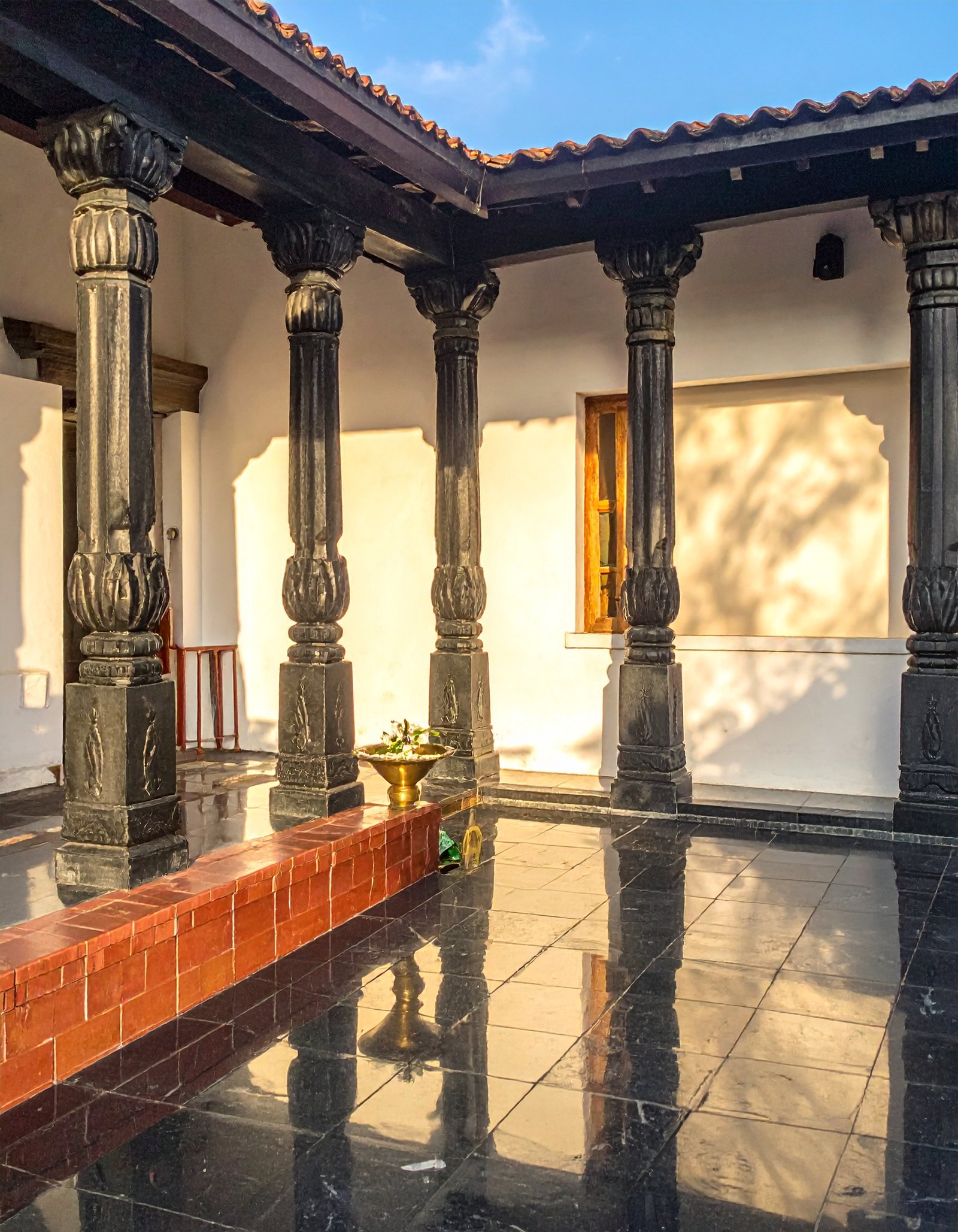 Chettinad Black Granite Villa