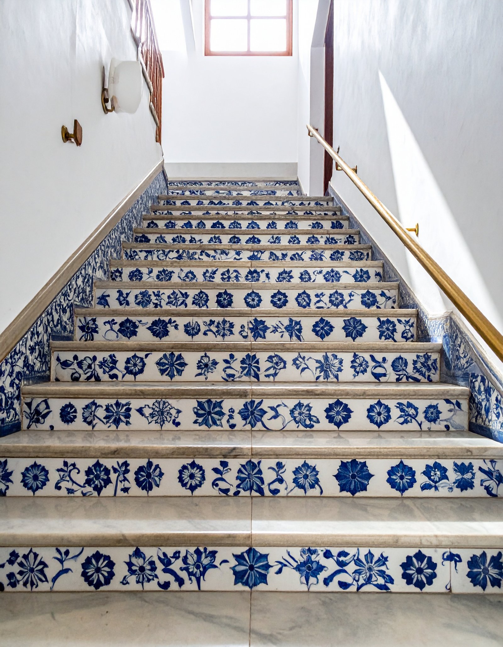 Jaipur Blue Pottery Tile Accent