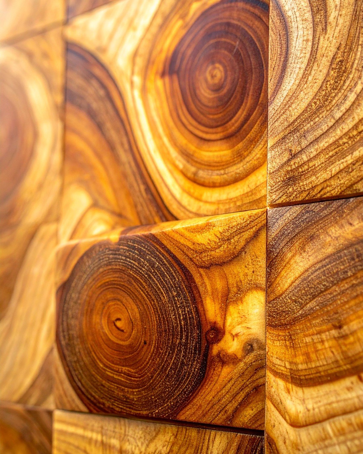 Live-Edge Butcher Block Countertop — Acacia Wood