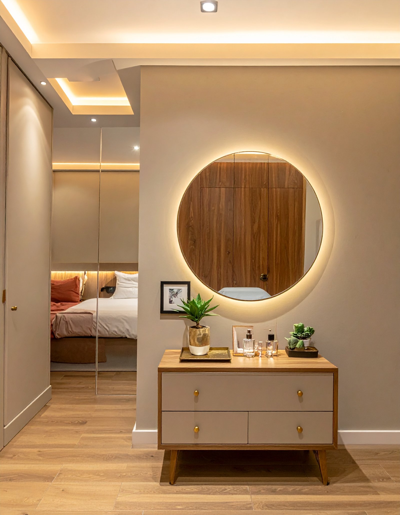 Warm Contemporary Bedroom