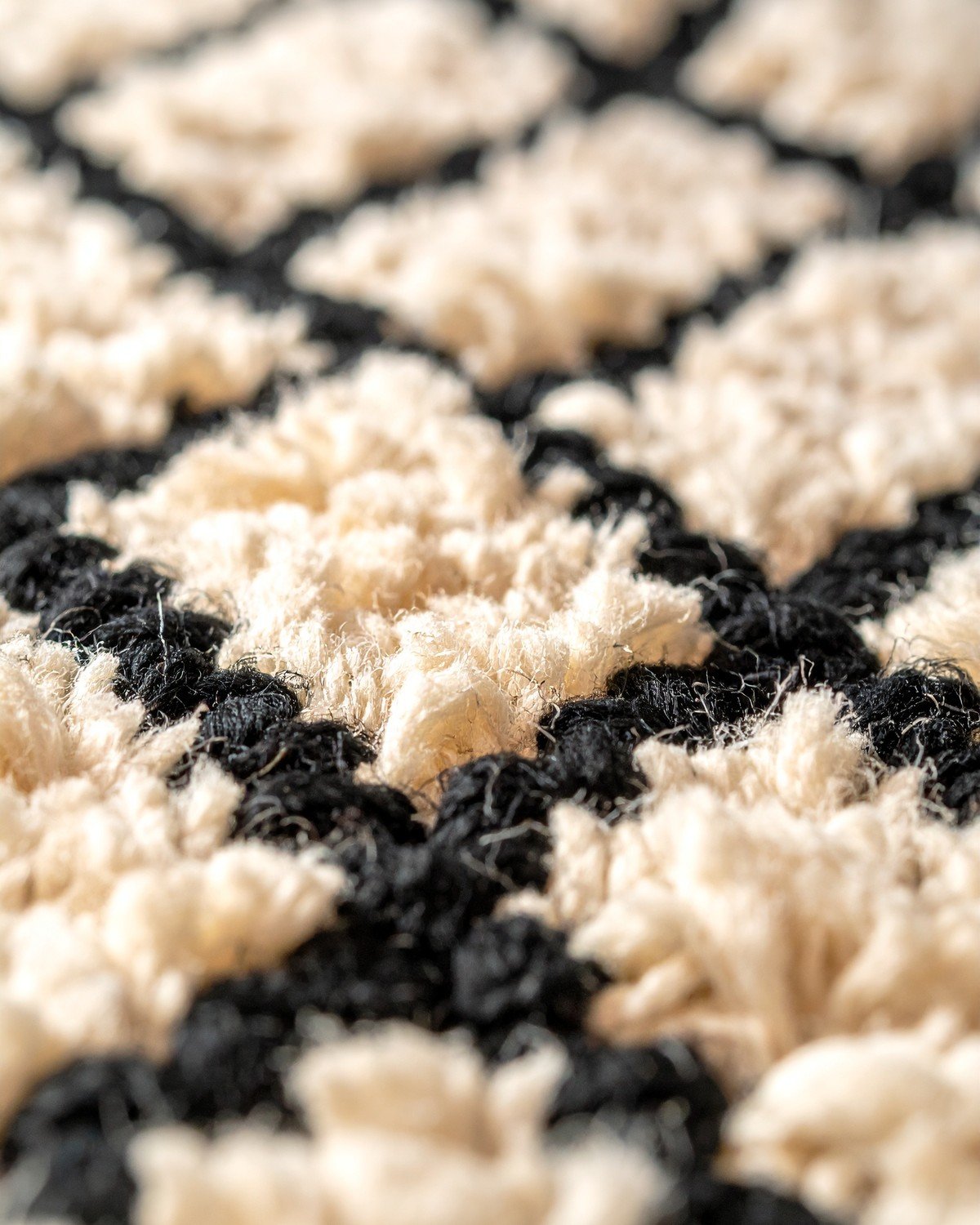 Hand-Knotted Moroccan Beni Ourain Rug