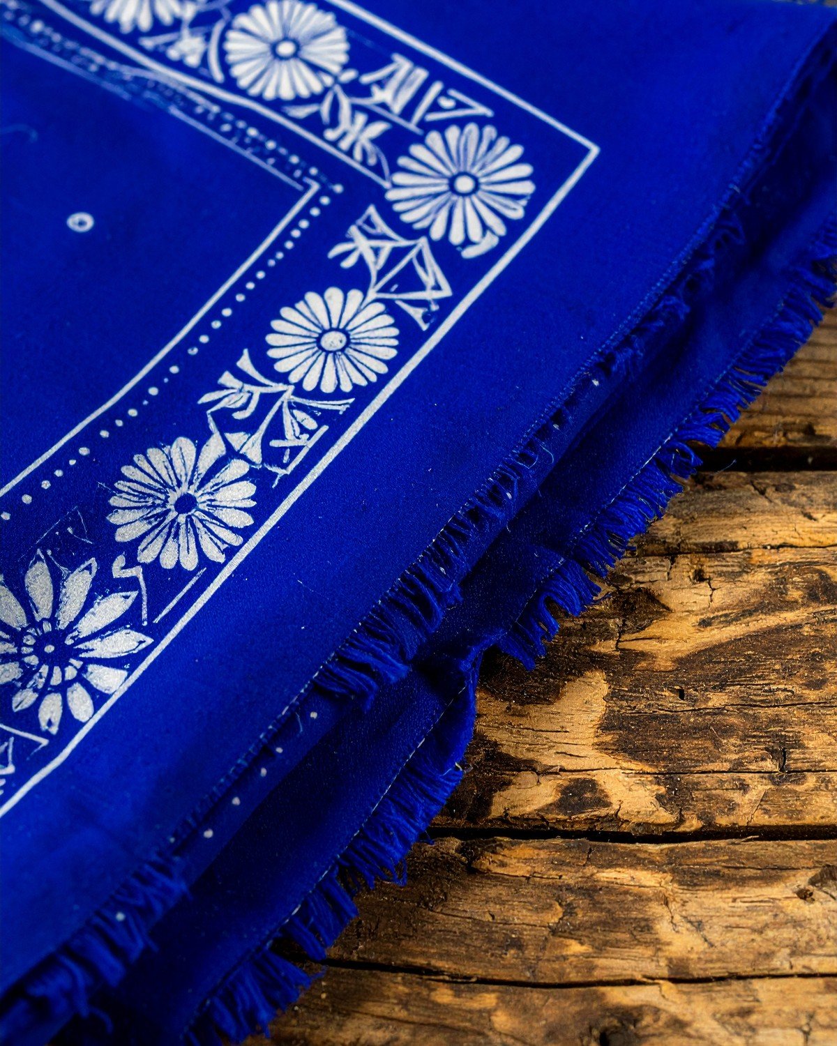 Rajasthani Block-Printed Cotton — Indigo Dabu
