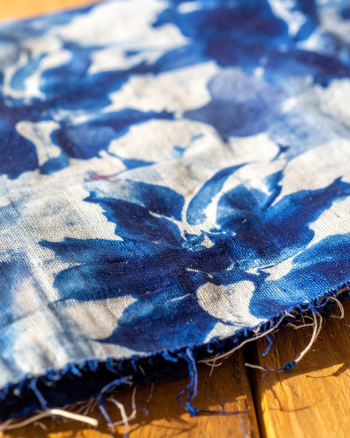 Rajasthani Block-Printed Cotton — Indigo Dabu