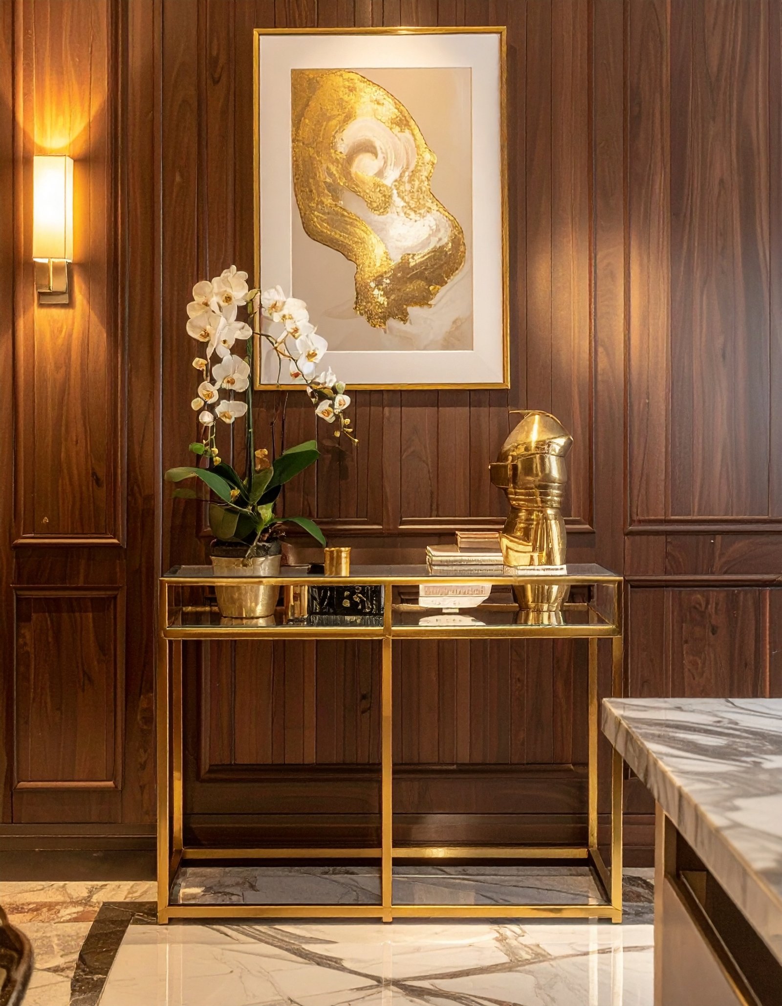 Marble & Gold Formal Dining