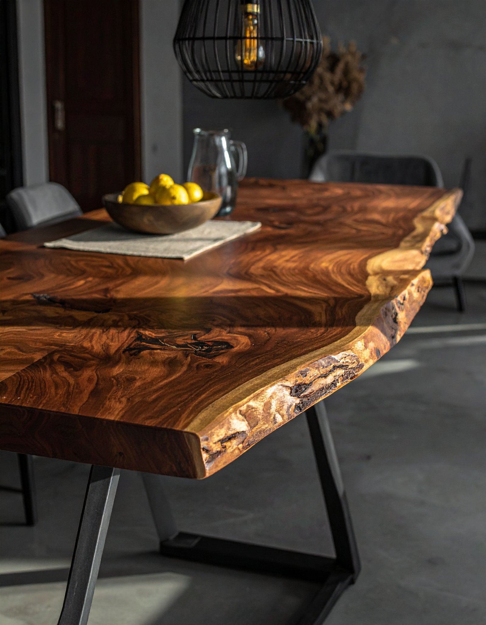 Live-Edge Walnut Social Dining