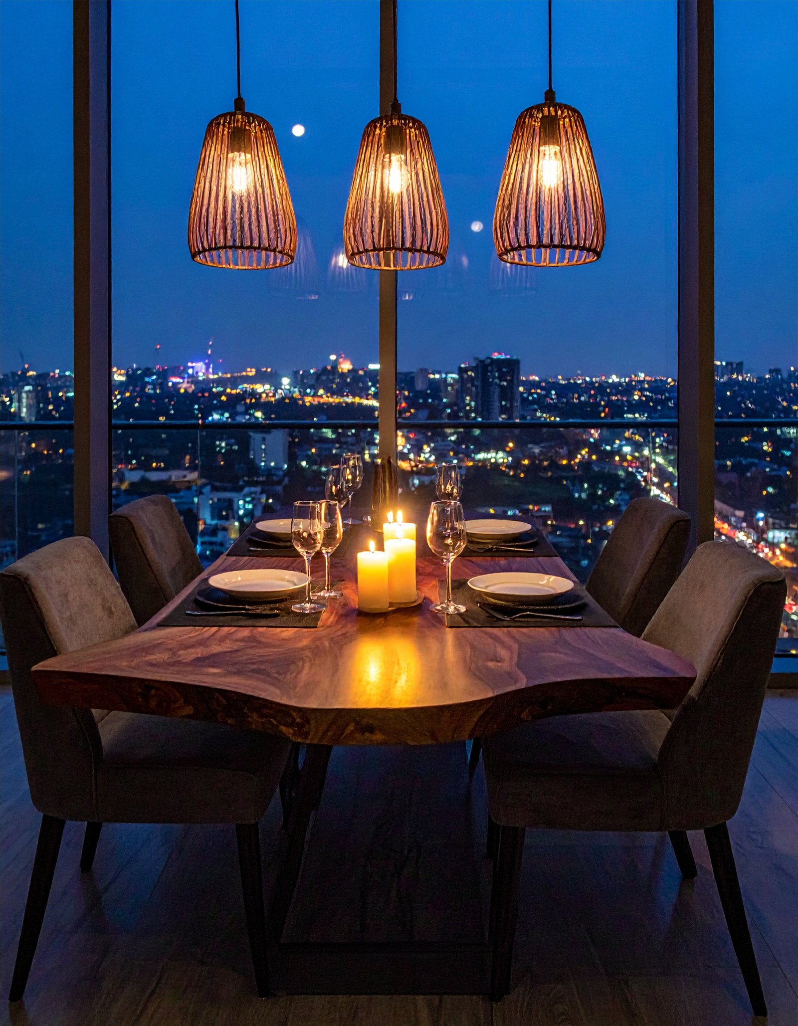 Live-Edge Walnut Social Dining