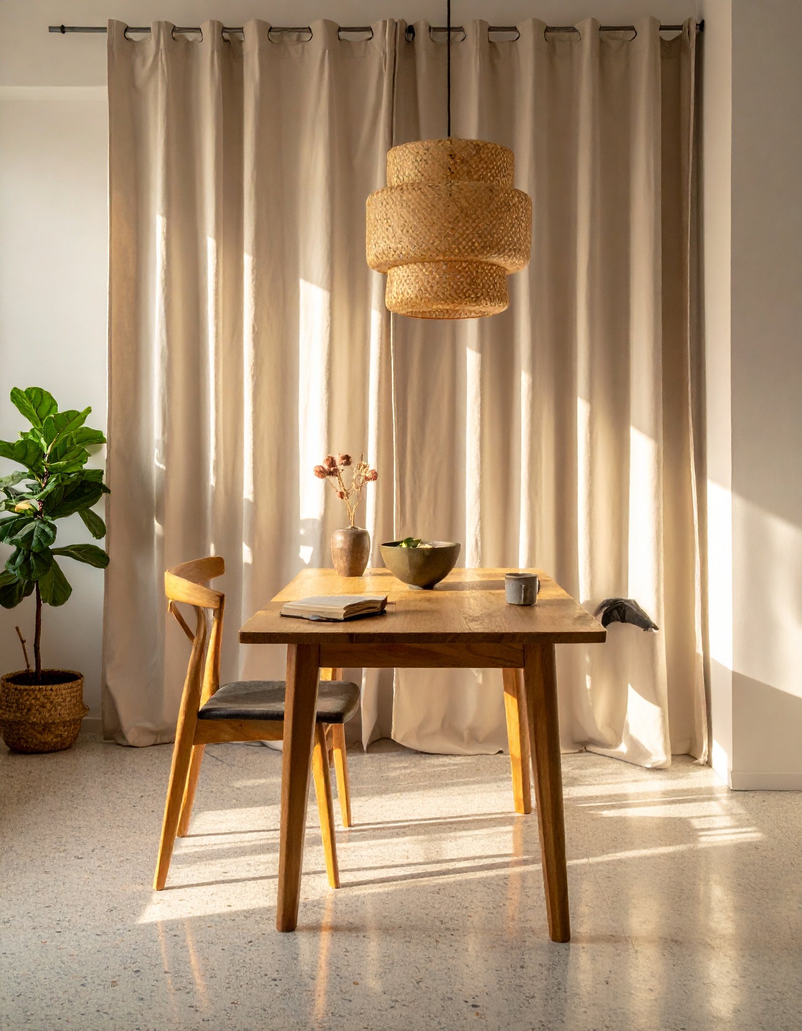 Japandi Minimal Dining Room
