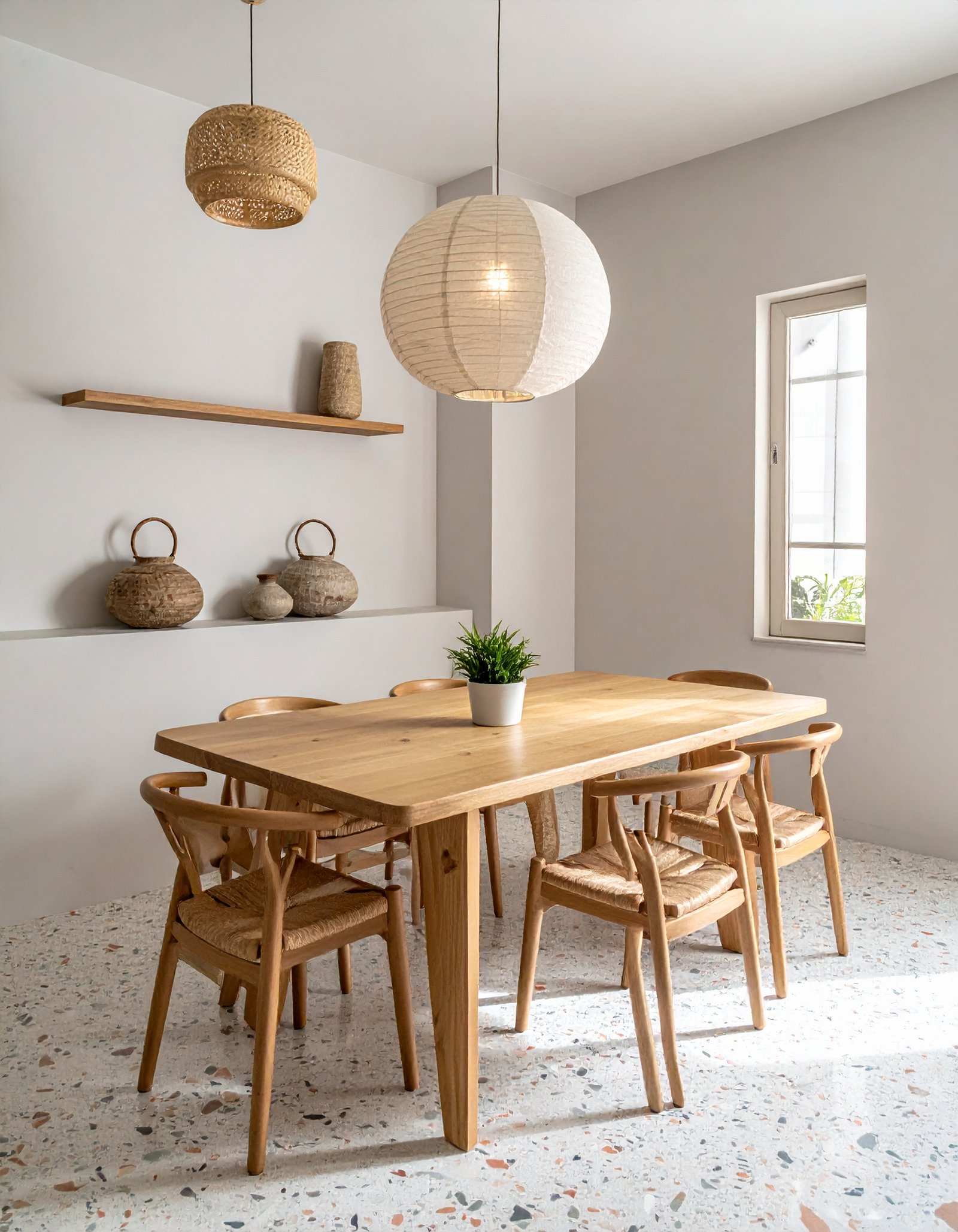 Japandi Minimal Dining Room