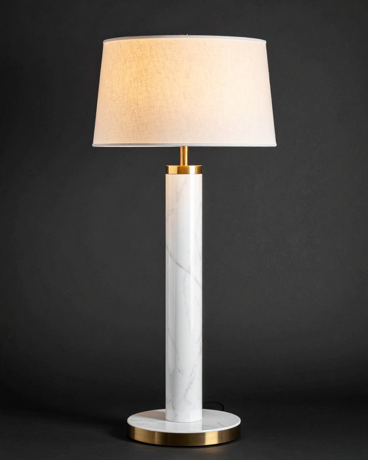 Marble & Brass Arc Floor Lamp