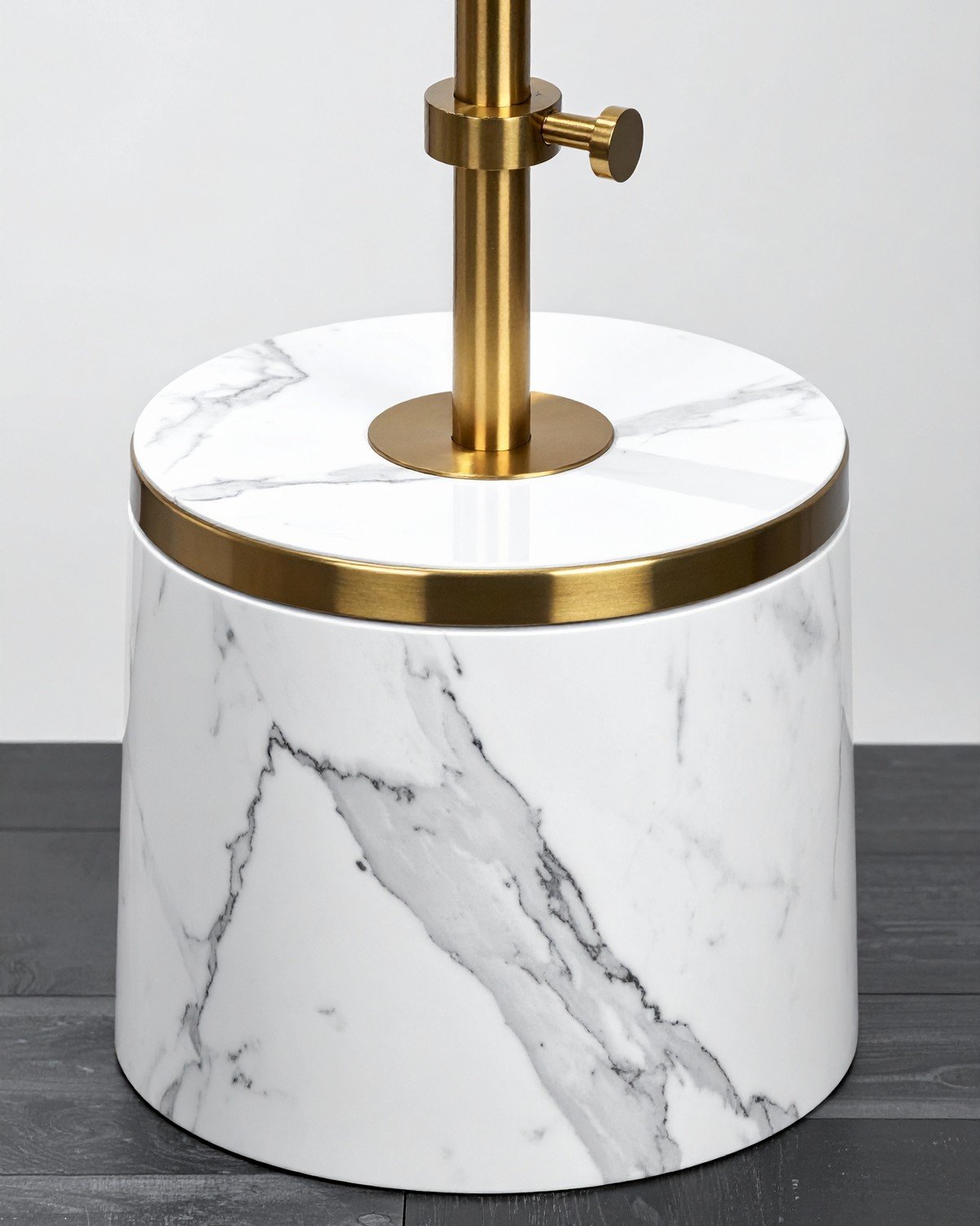 Marble & Brass Arc Floor Lamp