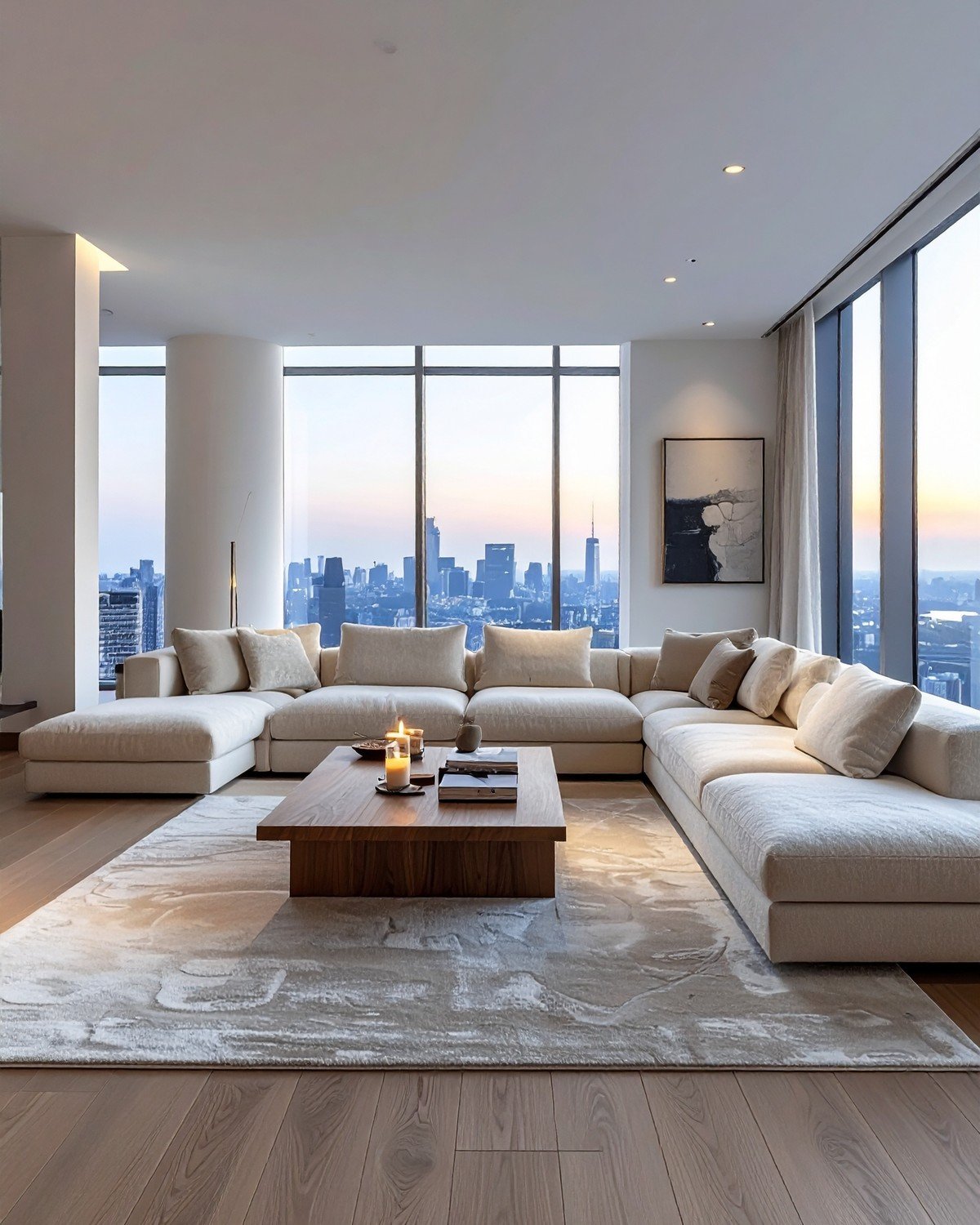Modular Cloud Sectional — Ivory Bouclé